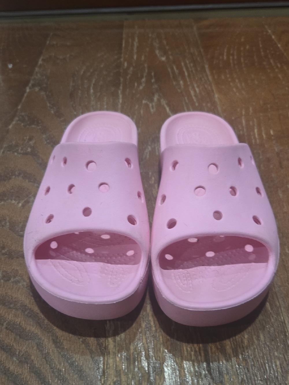 Crocs Classic Platform Slide, Flamingo Pink, W 6, EPOC